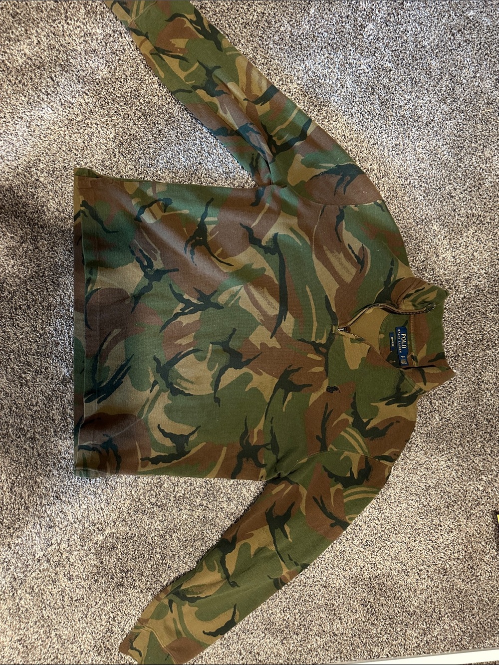 Ralph Lauren Camouflage Half-Zip Pullover Sweater